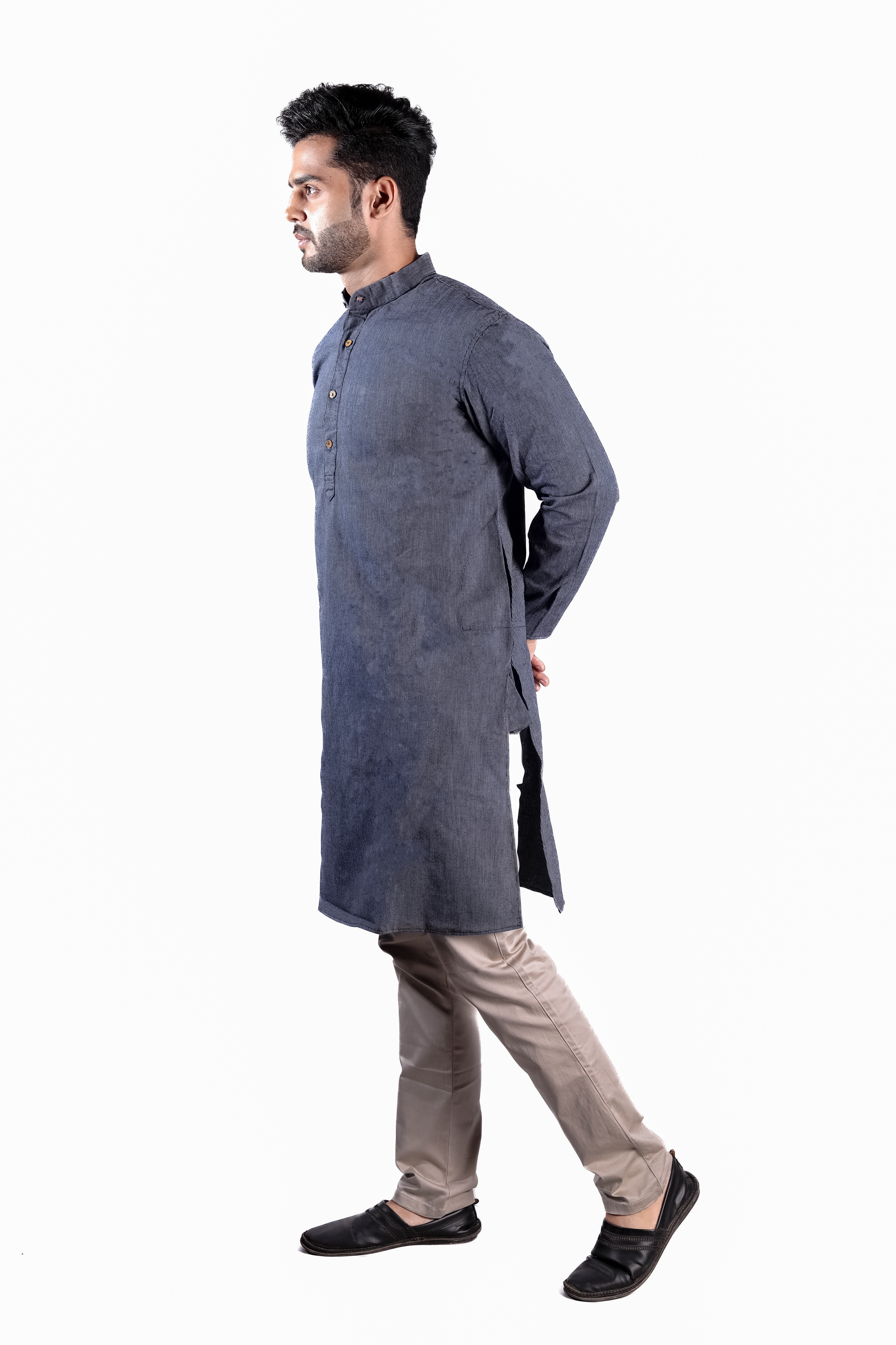 Stripe Jacquard Kurta